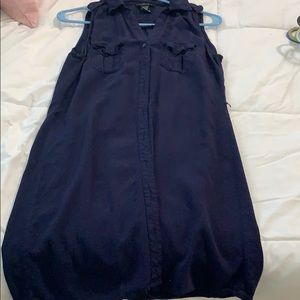 Navy blue summer dress